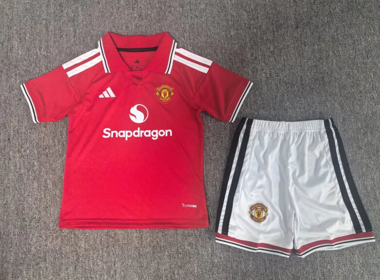 Kids-Manchester Utd 26/27 Home Soccer Jersey